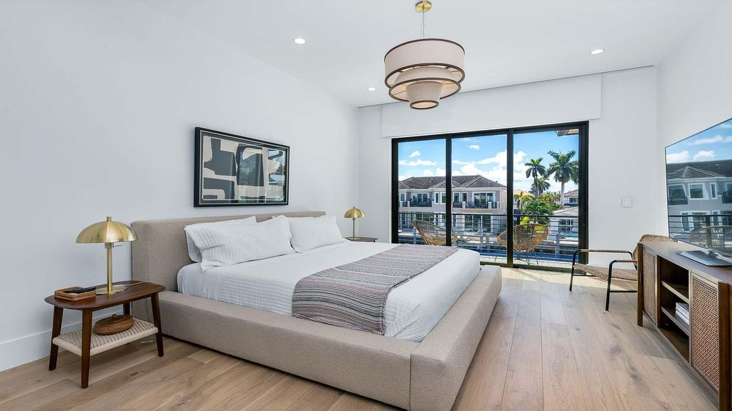 Furnished interior view inside a new home in , Boca Raton (Image 16).