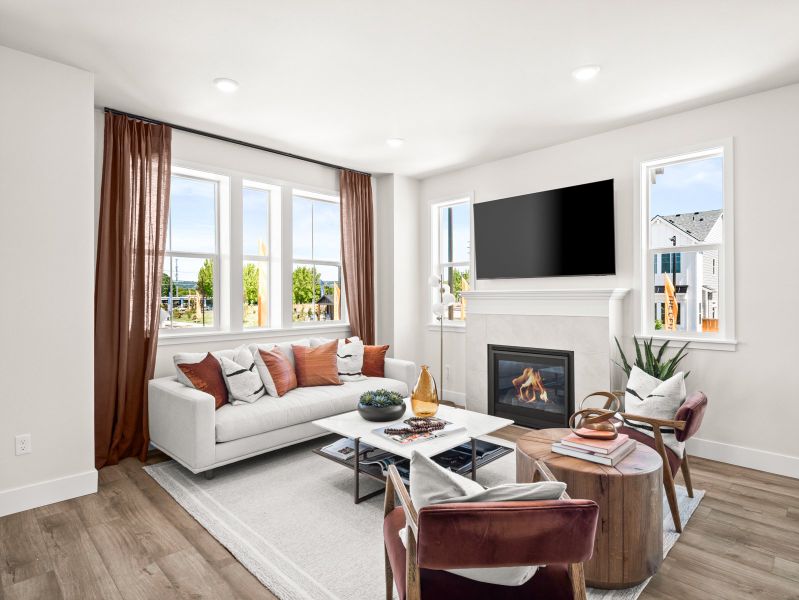Representative furnished interior of a home built from the Belmont by Risewell Homes in Elevon, Lavon (Image 5). Representative furnished interior of a home built from the Belmont by Risewell Homes in Elevon, Lavon (Image 5).