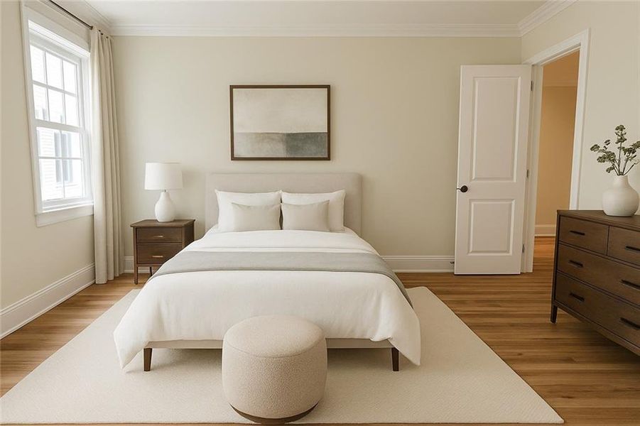 Furnished interior view inside a new home in , Atlanta (Image 14). Furnished interior view inside a new home in , Atlanta (Image 14).