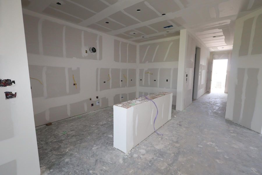 In-progress construction of a new home in Meridiana - Terrace Collection, Manvel, TX (Image 15). In-progress construction of a new home in Meridiana - Terrace Collection, Manvel, TX (Image 15).