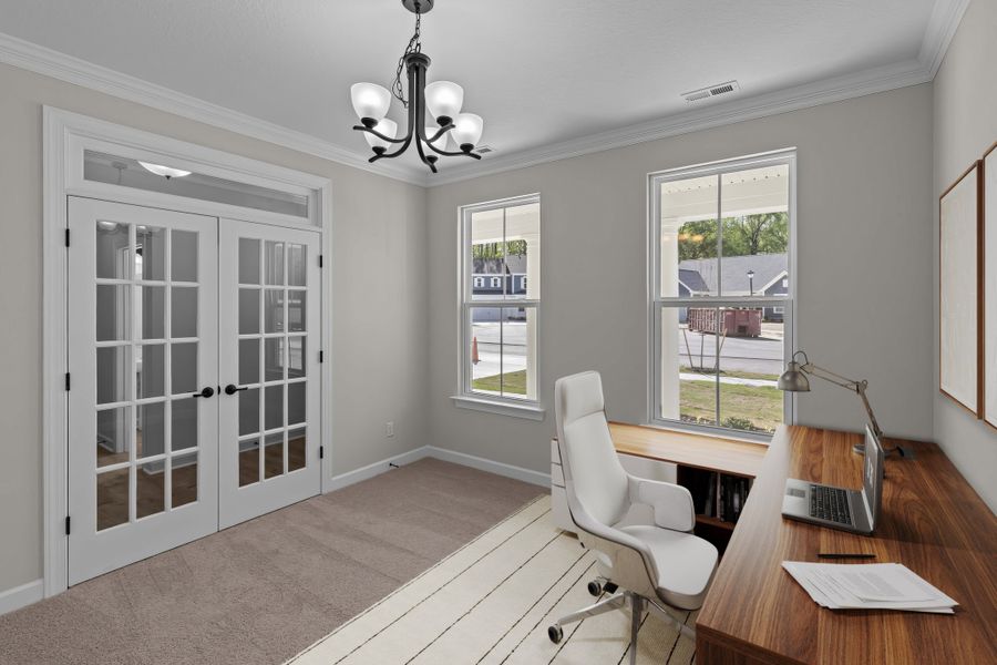 Representative furnished interior of a home built from the The Azalea by Chesapeake Homes in The Farm at Neill's Creek, Lillington (Image 14).