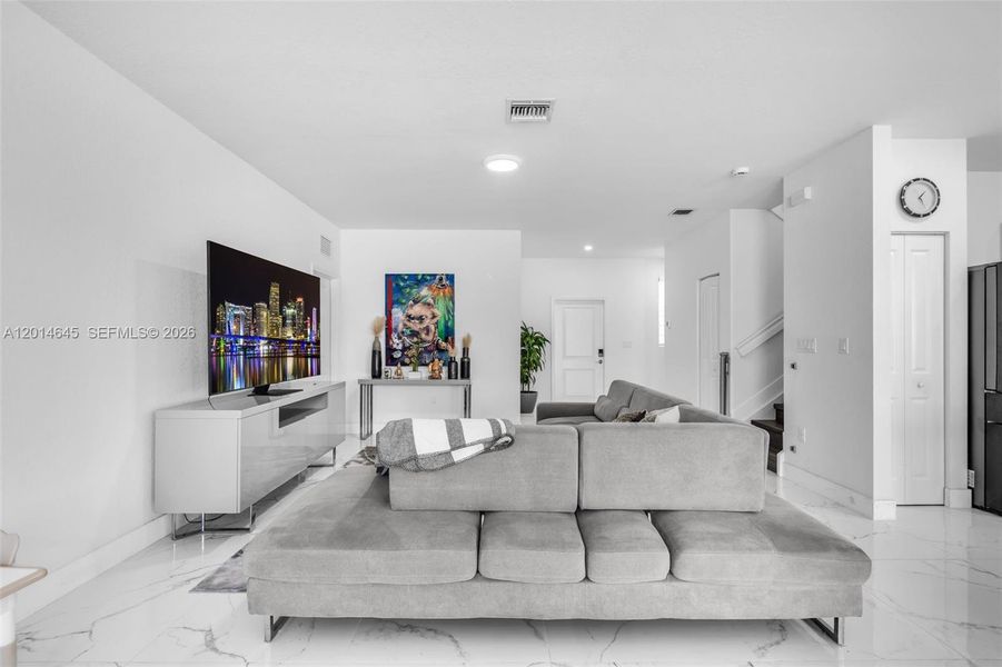 Furnished interior view inside a new home in , Miami (Image 6).