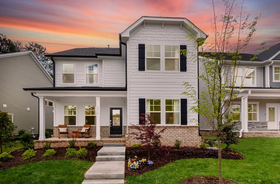 Representative exterior photo of a completed home built from the Charleston by Taylor Morrison in Silverstone Terraces, Knightdale, NC (Image 22).