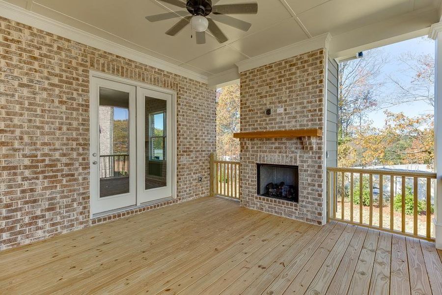 Exterior details and patio area of a home in , Buford (Image 4).