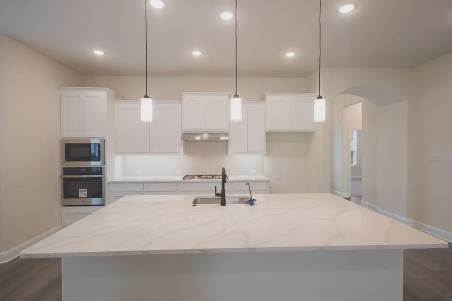 Representative furnished interior of a home built from the Caldwell by Chesmar Homes in Las Lomas 50's, Forney (Image 3).