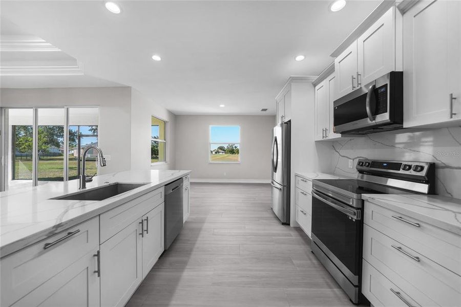 Furnished interior view inside a new home in , Punta Gorda (Image 8).