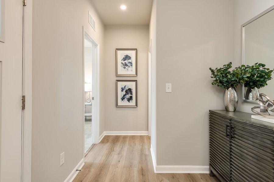 Furnished interior view inside a new home in Cainhoy Preserve, Huger (Image 18). Furnished interior view inside a new home in Cainhoy Preserve, Huger (Image 18).