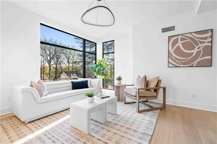 Furnished interior view inside a new home in , Atlanta (Image 48).