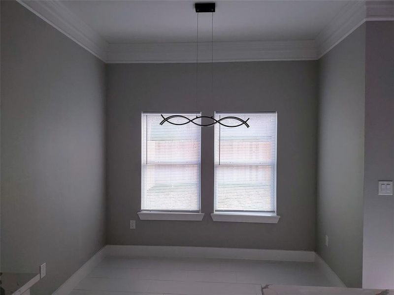 Principle Bedroom / tile floors and Crown molding