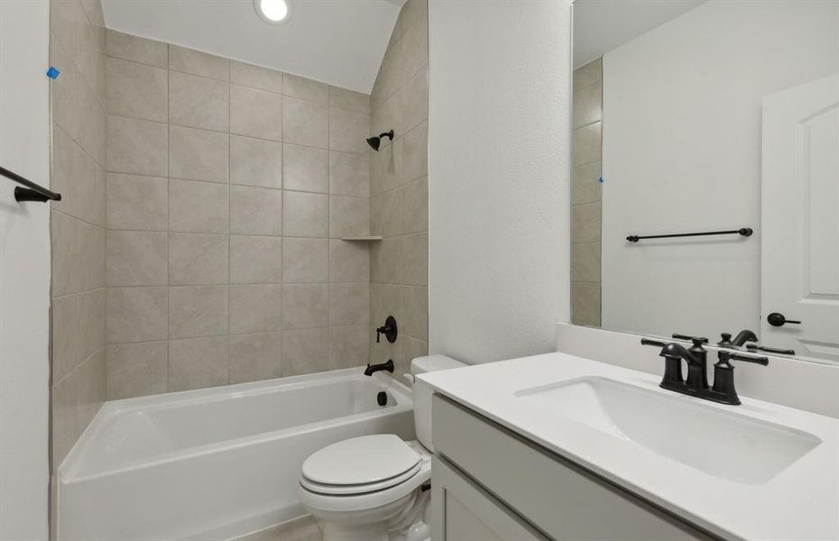 Spacious secondary bathroom *real home pictured