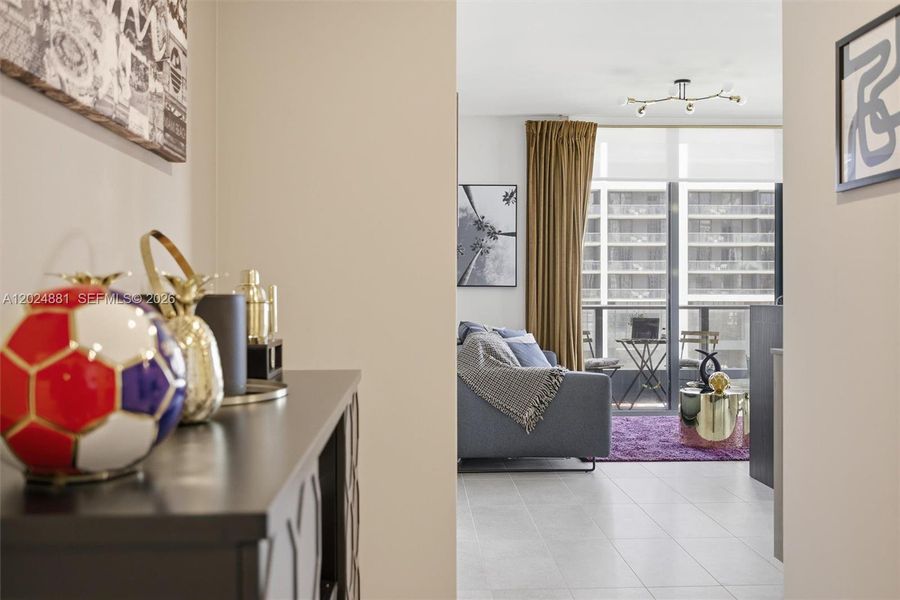 Furnished interior view inside a new home in , Miami (Image 42). Furnished interior view inside a new home in , Miami (Image 42).