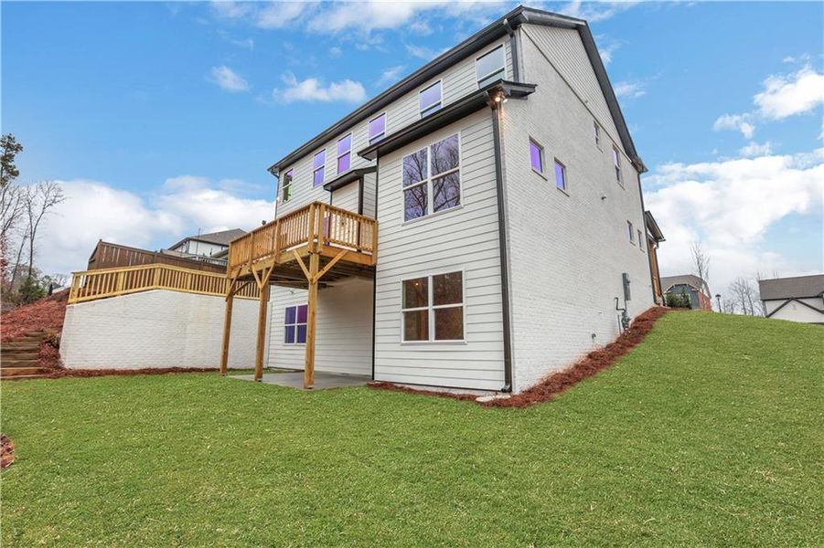 Exterior details and patio area of a home in Cambridge, Flowery Branch (Image 25). Exterior details and patio area of a home in Cambridge, Flowery Branch (Image 25).