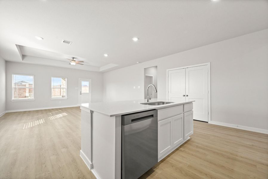 Furnished interior view inside a new home in Sunterra, Katy (Image 13).