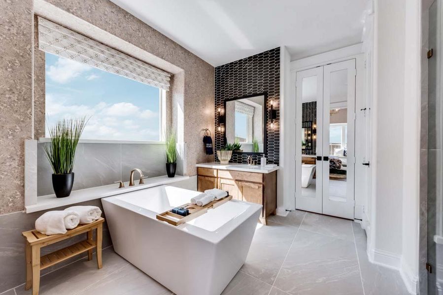 Furnished interior view inside a new home in Justin Crossing, Justin (Image 15).