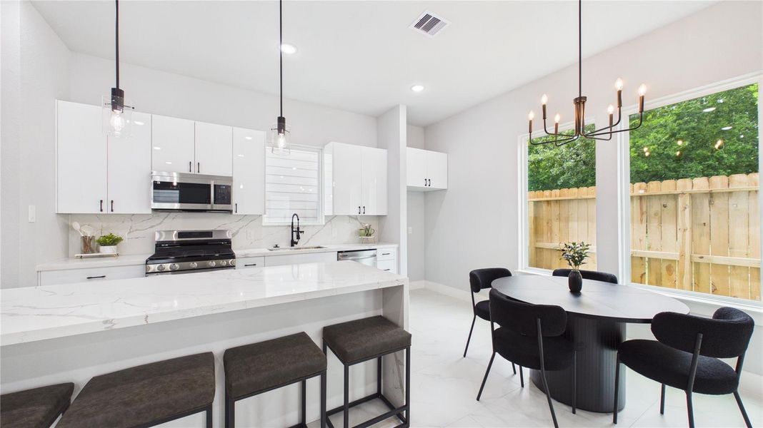 Spacious kitchen perfect for entertaining