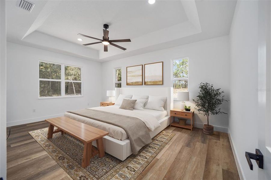 Furnished interior view inside a new home in , Dunnellon (Image 18).