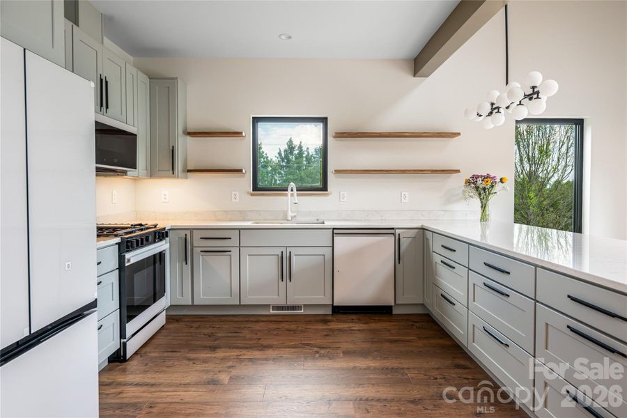 Furnished interior view inside a new home in , Weaverville (Image 8).