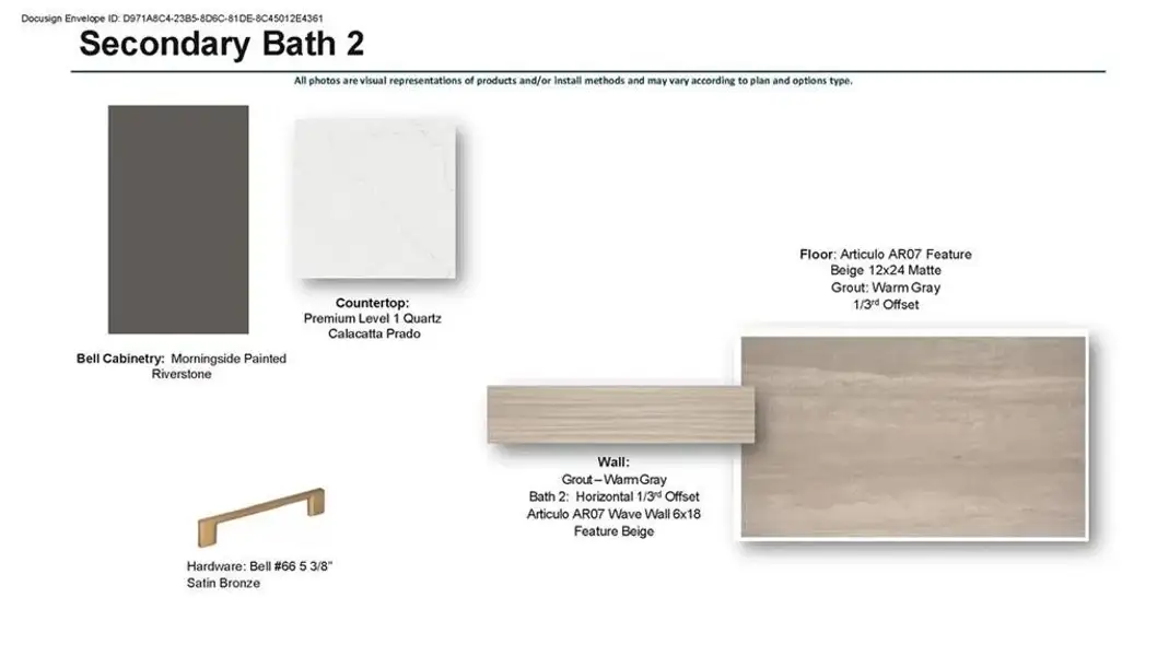 Even the Secondary Baths look luxurious