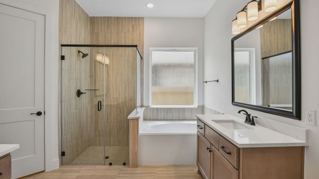 Furnished interior view inside a new home in Artavia, Conroe (Image 14).