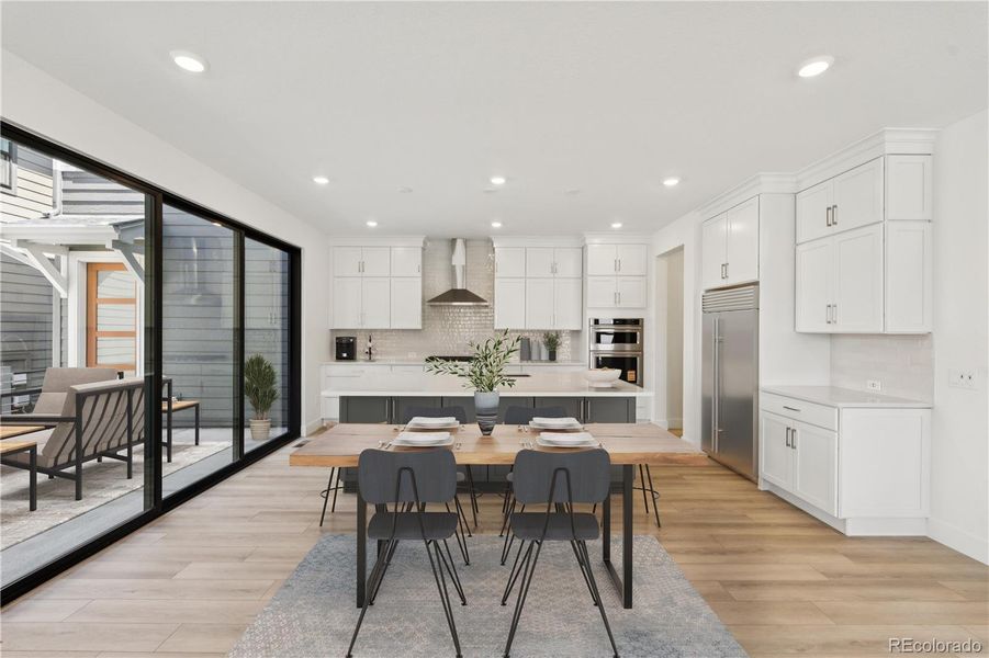 Furnished interior view inside a new home in Storytellers at Lyric, Lone Tree (Image 17).