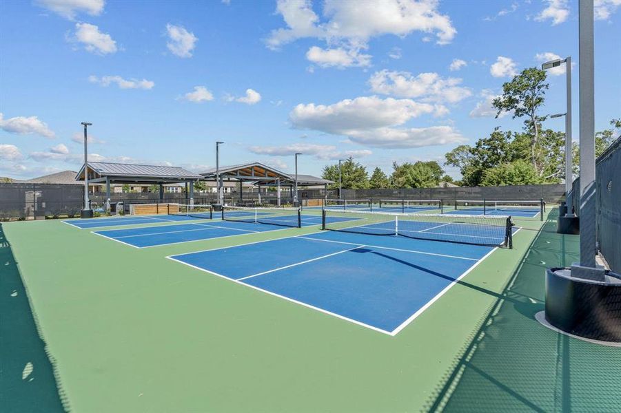 View of tennis court with community basketball court View of tennis court with community basketball court