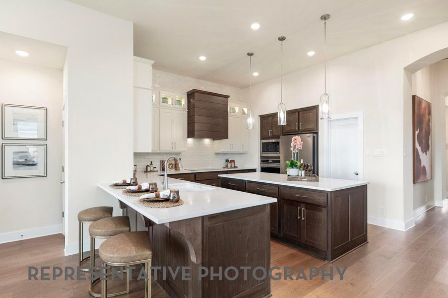 Furnished interior view inside a new home in 6 Creeks at Waterridge, Kyle (Image 7). Furnished interior view inside a new home in 6 Creeks at Waterridge, Kyle (Image 7).