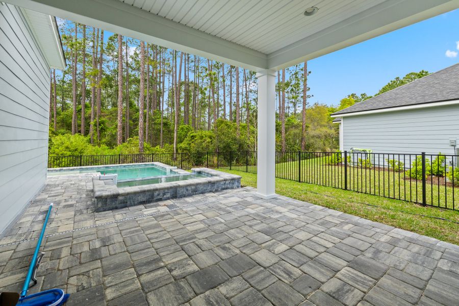 Representative exterior details of a home built from the Palmetto by Riverside Homes in Mariposa at EverRange 40' Series, Jacksonville (Image 48).