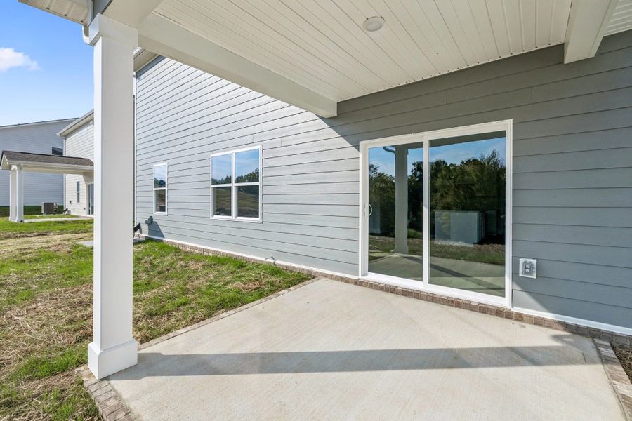 Exterior details and patio area of a home in Ascent at Arbor Ridge, La Vergne (Image 22). Exterior details and patio area of a home in Ascent at Arbor Ridge, La Vergne (Image 22).
