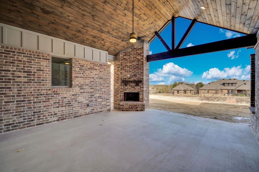 Exterior details and patio area of a home in , Aledo (Image 1). Exterior details and patio area of a home in , Aledo (Image 1).