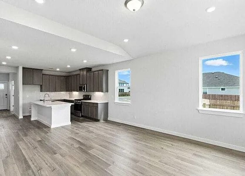 Furnished interior view inside a new home in August Fields, New Braunfels (Image 8). Furnished interior view inside a new home in August Fields, New Braunfels (Image 8).