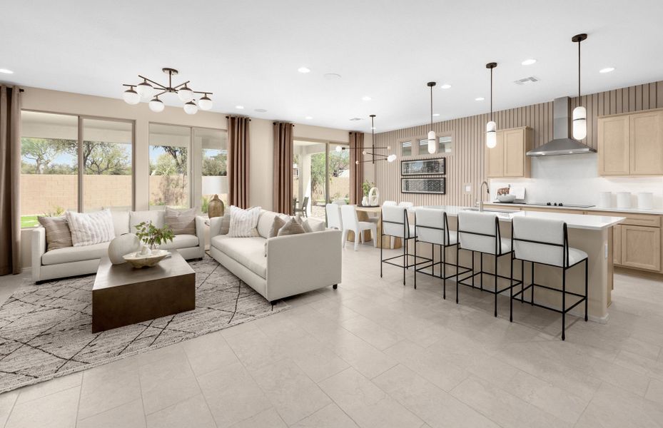 Representative furnished interior of a home built from the Hideaway by Del Webb in Sun City Anthem at Merrill Ranch, Florence (Image 4).