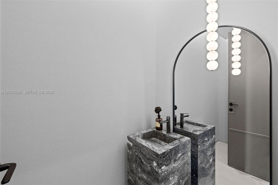 First floor half bath / powder room First floor half bath / powder room