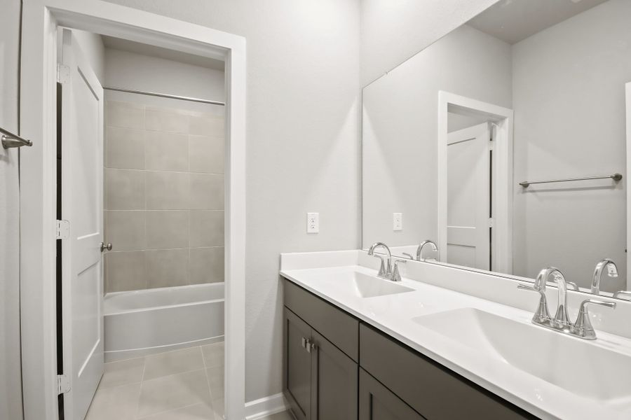 Furnished interior view inside a new home in Santa Rita Ranch, Liberty Hill (Image 6).