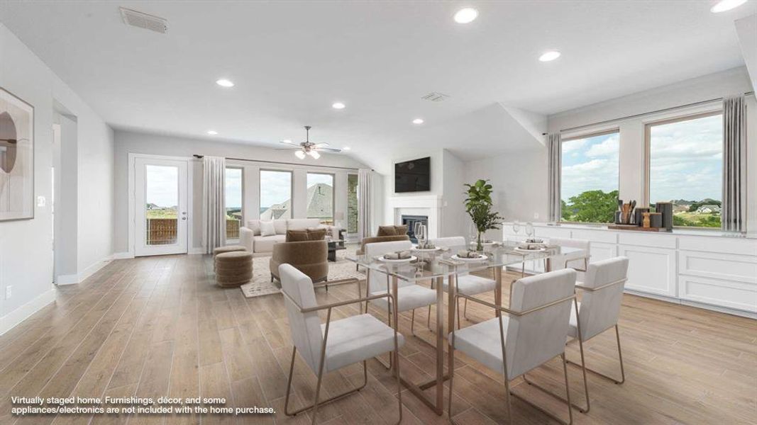 Furnished interior view inside a new home in Talon Hills 60'/70', Fort Worth (Image 8). Furnished interior view inside a new home in Talon Hills 60'/70', Fort Worth (Image 8).