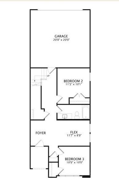 2D floor plan layout of this home in Chelsea Commons, Allen, TX (Image 6). 2D floor plan layout of this home in Chelsea Commons, Allen, TX (Image 6).