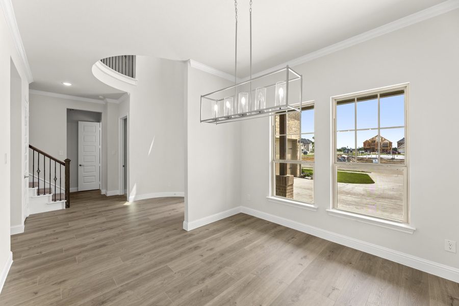 Representative unfurnished interior of a home built from the Chessel JS by Sandlin Homes in Timberbrook, Justin (Image 15).