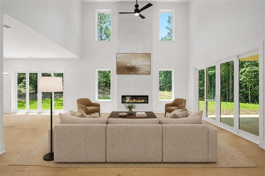 Furnished interior view inside a new home in , Conyers (Image 11). Furnished interior view inside a new home in , Conyers (Image 11).