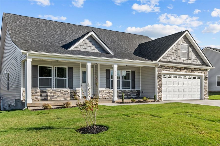Representative exterior photo of a completed home built from the Whitney by Enchanted Homes in Ballentine Ridge, Lyman, SC (Image 17).
