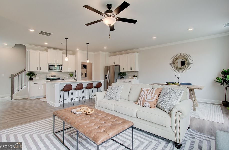 Furnished interior view inside a new home in Millstone at Mundy Mill, Gainesville (Image 10).