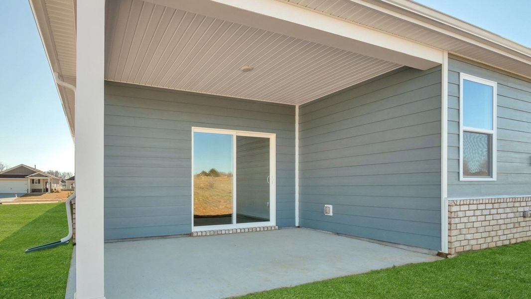 Exterior details and patio area of a home in Legacy Farms, White House (Image 2). Exterior details and patio area of a home in Legacy Farms, White House (Image 2).