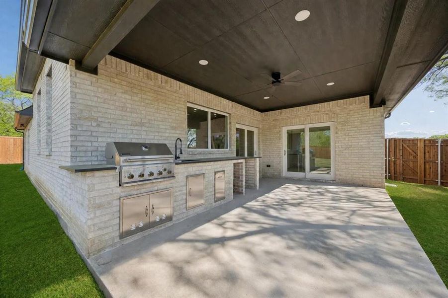 Exterior details and patio area of a home in , Sherman (Image 22). Exterior details and patio area of a home in , Sherman (Image 22).