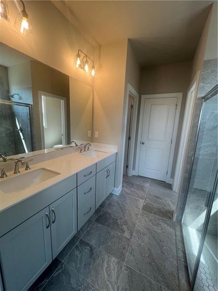 Furnished interior view inside a new home in Lakeside at Great Sky, Canton (Image 2).