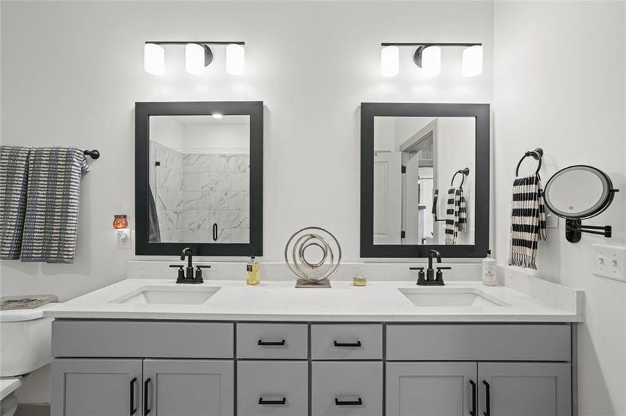 Furnished interior view inside a new home in , Cumming (Image 32).