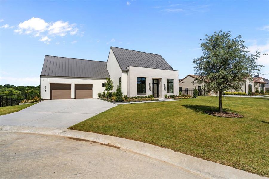 Front exterior of a new home in , Fort Worth, TX, highlighting curb appeal (Image 2). Front exterior of a new home in , Fort Worth, TX, highlighting curb appeal (Image 2).
