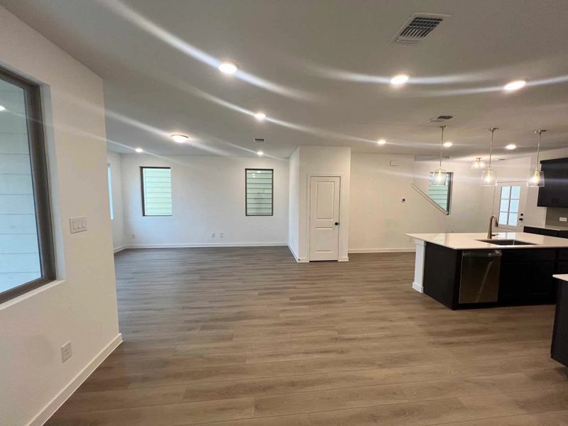 Open Kitchen-Living-Dining Room Construction Progress