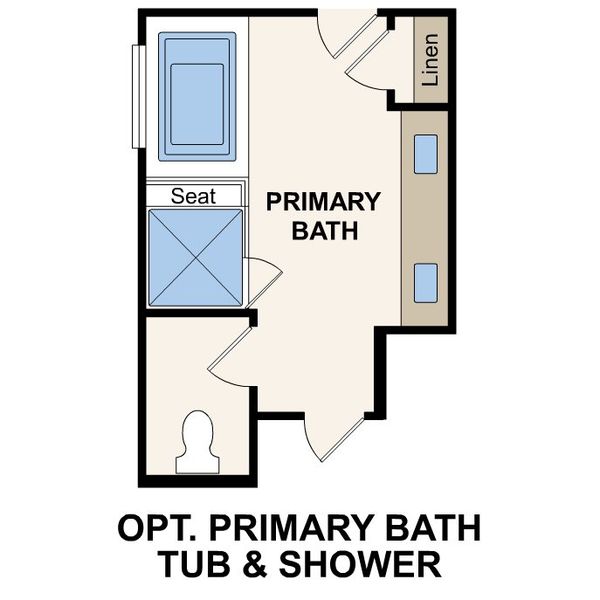 2D floor plan layout for the Bradberry by Century Communities in The Preserve at Brushy Creek, Caddo Mills, TX (Image 4).