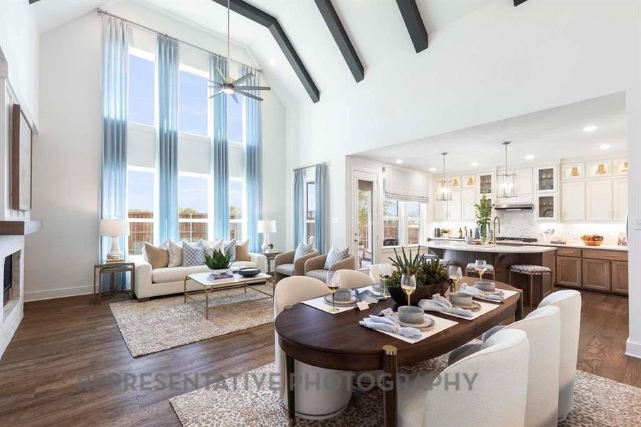 Furnished interior view inside a new home in Sonoma Verde: 60ft. lots, McLendon-Chisholm (Image 6).