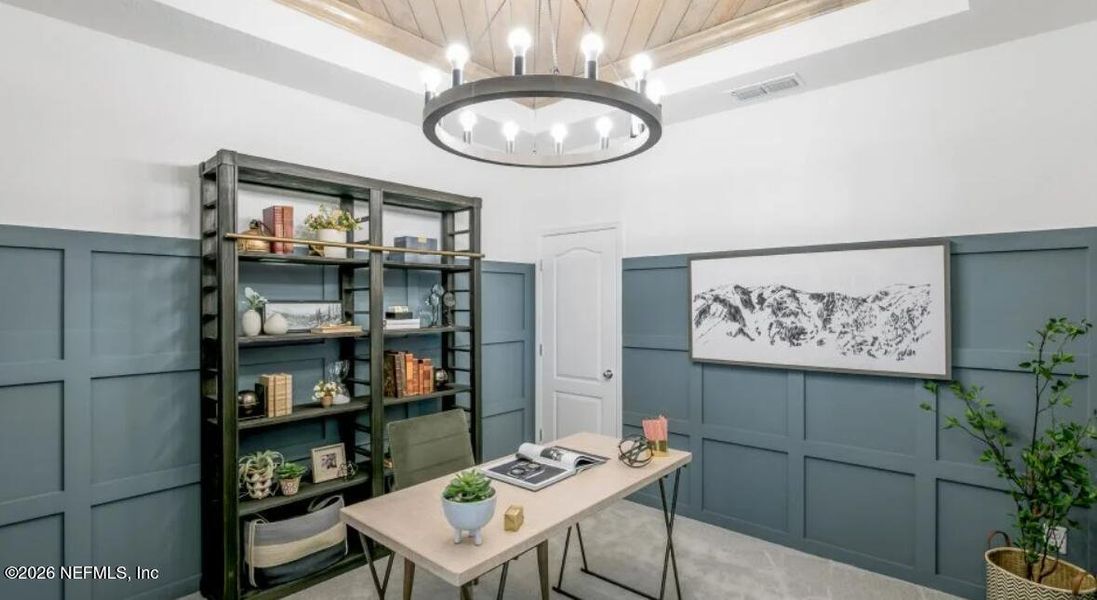 Furnished interior view inside a new home in , St. Johns (Image 10).