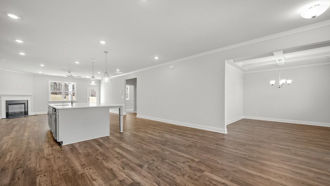 Representative unfurnished interior of a home built from the Marlene by D.R. Horton in Evergreen Crossing, Locust Grove (Image 12).