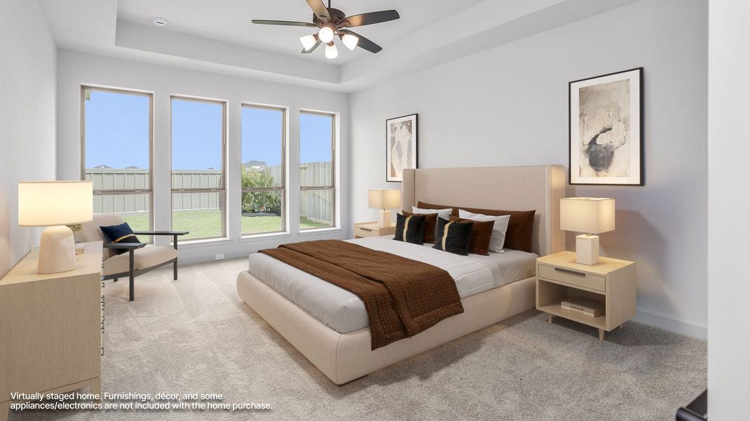 Furnished interior view inside a new home in Cross Creek West, Fulshear (Image 6).